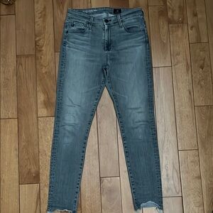 Ag Adriano Goldschmied Gray Skinny Jeans Sleek Fit